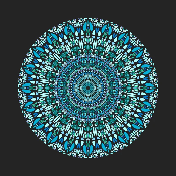 Round colorful geometrical gravel ornament mandala art Vector Graphics