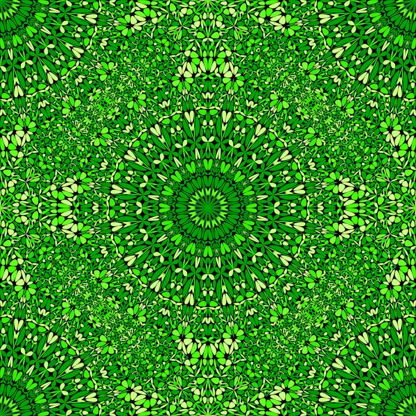 Verde oriental boêmio mandala padrão fundo arte — Vetor de Stock