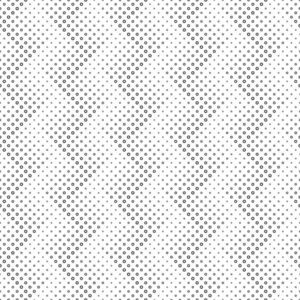 Nahtlose monochrome geometrische Kreismuster Hintergrunddesign — Stockvektor