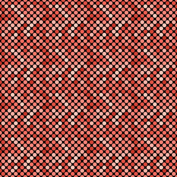 Fondo de patrón de punto rojo geométrico abstracto sin costuras — Vector de stock