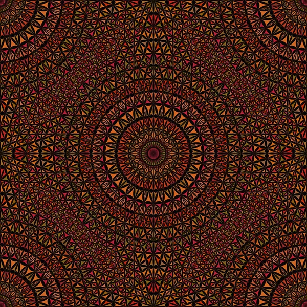 Brown abstract mandala mosaic pattern background design — 스톡 벡터