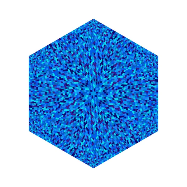 Абстрактний ізольований шаблон логотипу мозаїчного орнаменту шестикутника — стоковий вектор