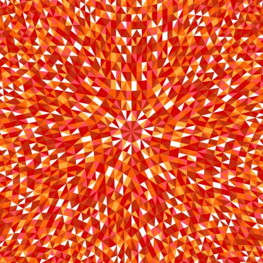 Renkli soyut hipnotik radyal üçgen mozaik arkaplan