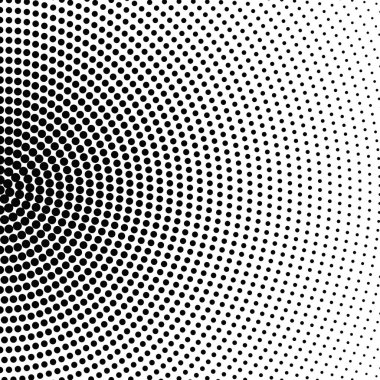 Geometrik soyut yarım ton tek renkli nokta desenli arkaplan tasarımı