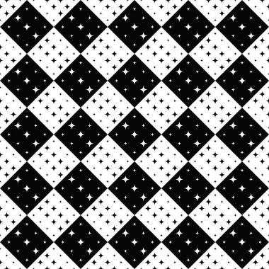 Dikişsiz soyut kavisli yıldız deseni arka plan tasarımı