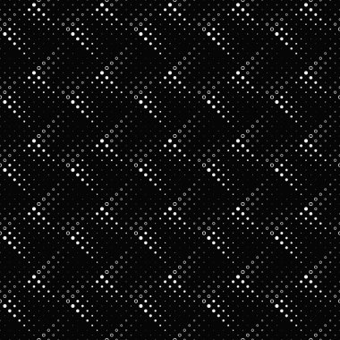 Sorunsuz siyah beyaz daire desen arka plan