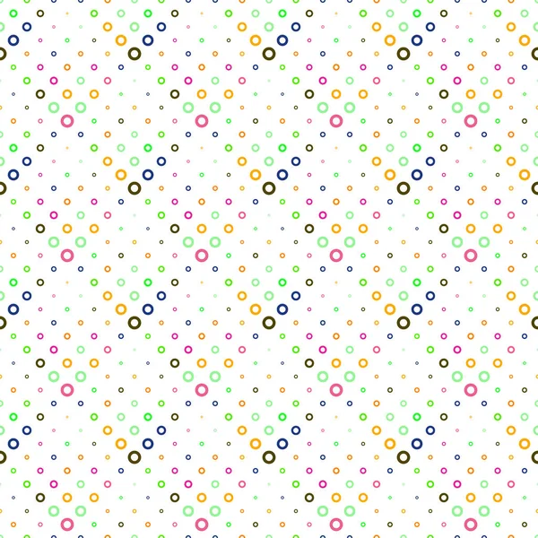 Geometrical colorful seamless ring pattern background design — 스톡 벡터