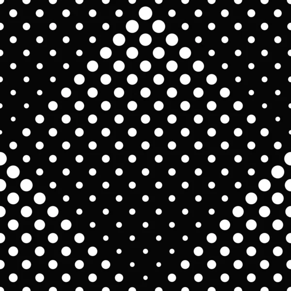 Black and white seamless abstract circle pattern background design — Stock Vector