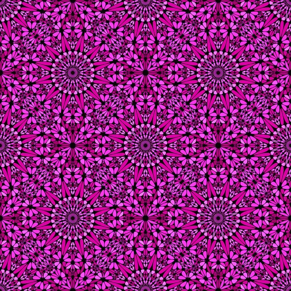 Abstract geometrical pink bohemian floral pattern background design — 图库矢量图片