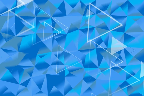 Abstract random gradient triangle mosaic web background — Stok Vektör