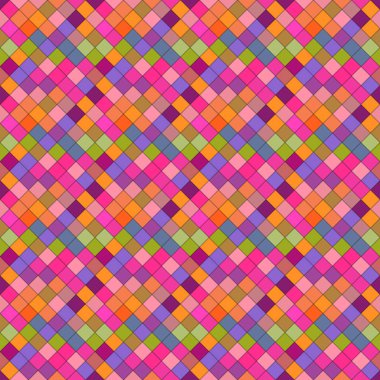 Geometrik soyut dikişsiz diyagonal kare desen arka plan