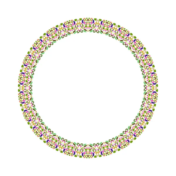 Geometrical mosaic border - circular abstract vector element — Stock Vector