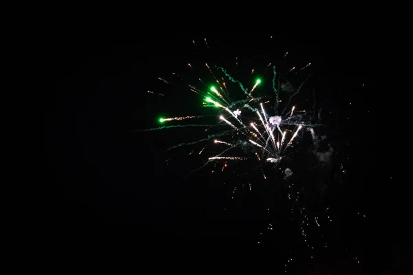Colorful exploding fireworks — Stock Photo, Image