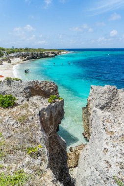 Karayip adası Curacao 'nun manzarası 