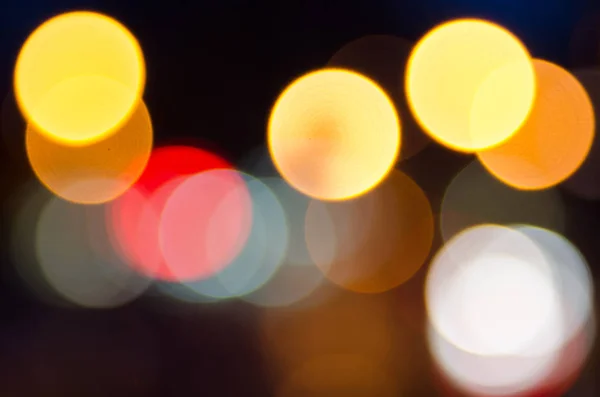 Kolorowe noc bokeh — Zdjęcie stockowe