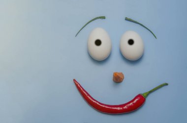 Mutlu Paskalya emoji yumurta ve sebze