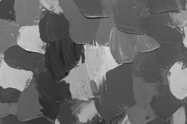 macro close up of black and white oil paint