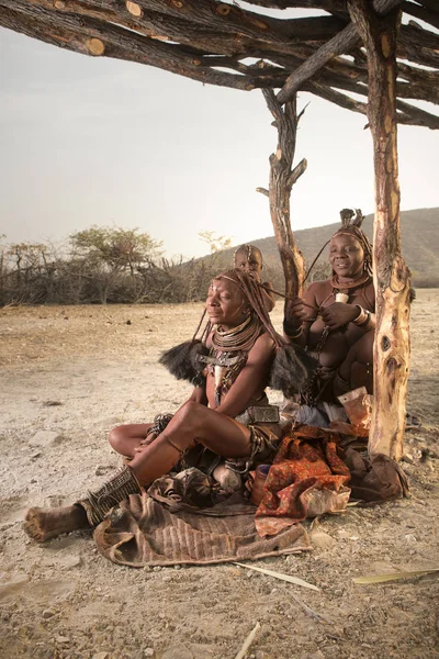 Reunião do povo Himba — Fotografia de Stock