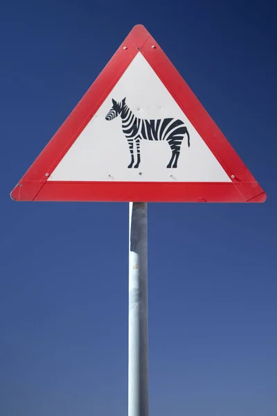 Road sign in national park — Stock Photo, Image