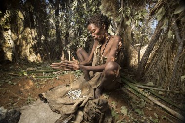 San Bushmen wowan yangın Başlarken