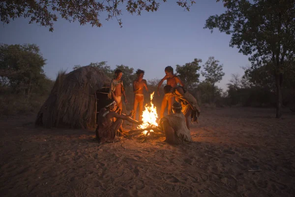 San Bushmen demuestra danza tradicional — Foto de Stock
