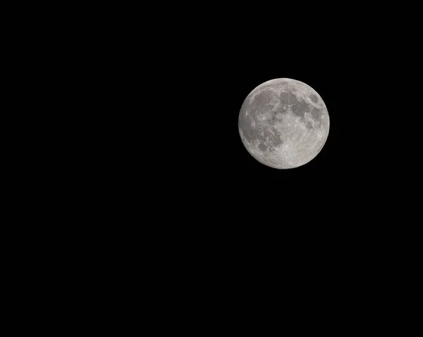 Luna Llena Cielo Despejado — Foto de Stock