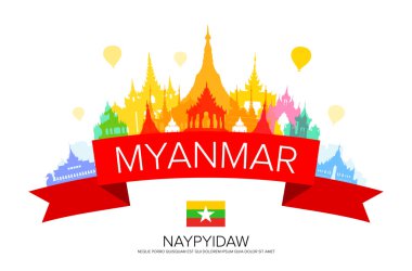 Myanmar seyahat yerler.