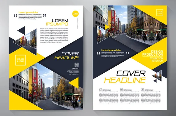 Zakelijke brochure folder-ontwerpsjabloon a4. — Stockvector