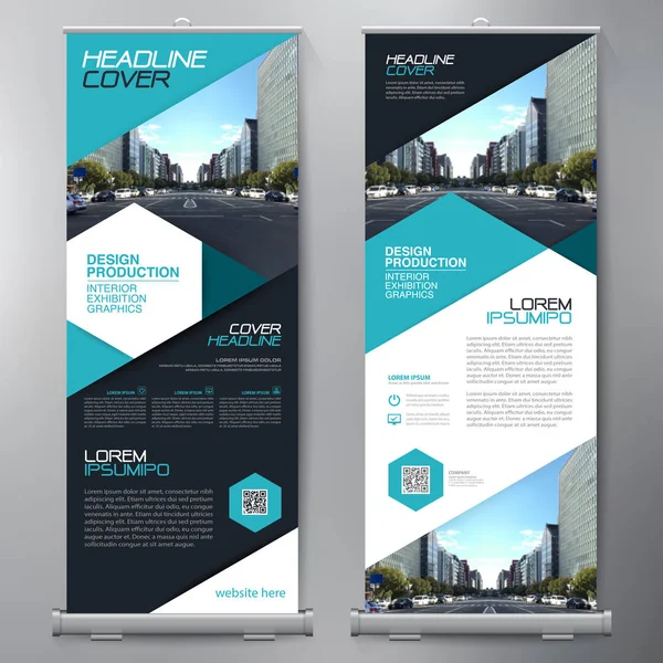 Los negocios se van. Standee Design. Plantilla de banner . — Vector de stock