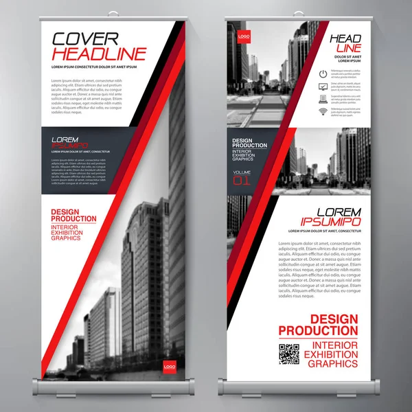 Los negocios se van. Standee Design. Plantilla de banner . — Vector de stock