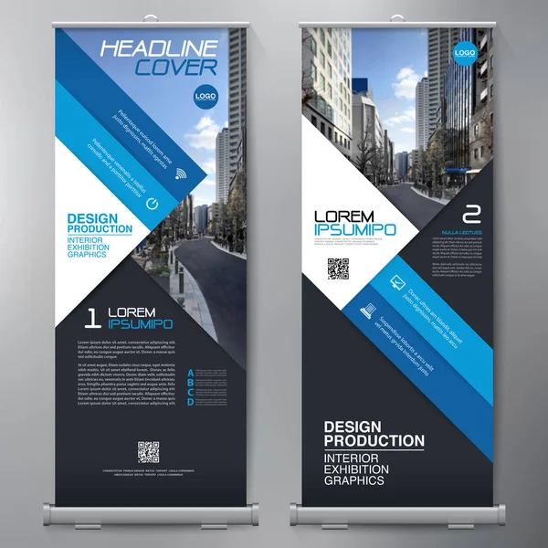 Gli affari si mettono male. Standee Design. Modello banner . — Vettoriale Stock