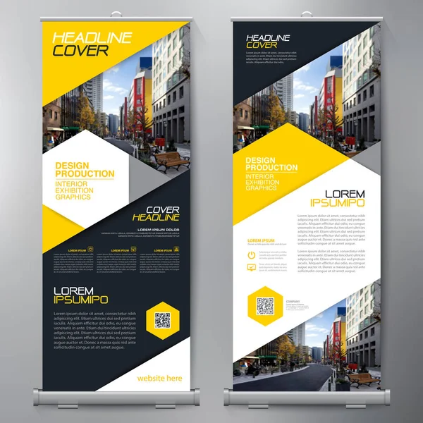 Los negocios se van. Standee Design. Plantilla de banner . — Vector de stock