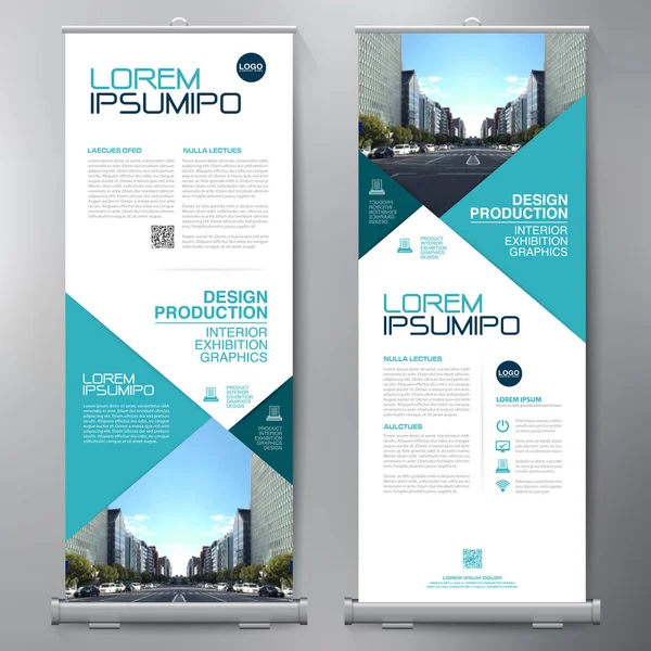 Los negocios se van. Standee Design. Plantilla de banner . — Vector de stock