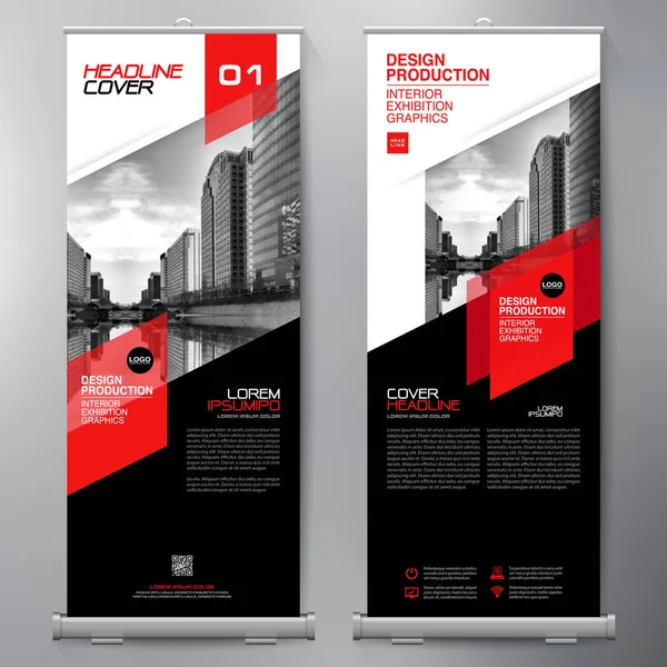 Los negocios se van. Standee Design. Plantilla de banner . — Vector de stock