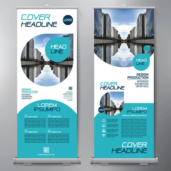 Los negocios se van. Standee Design. Plantilla de banner . — Vector de stock