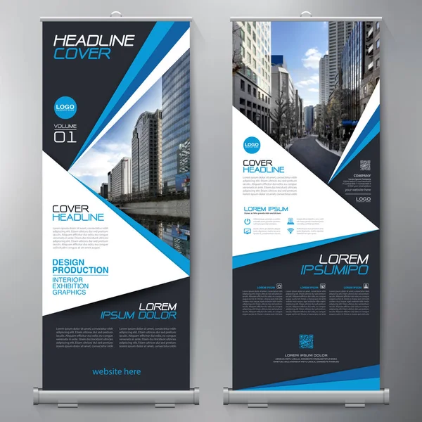 Business Roll Up. Projekt standee. Szablon transparent. — Wektor stockowy