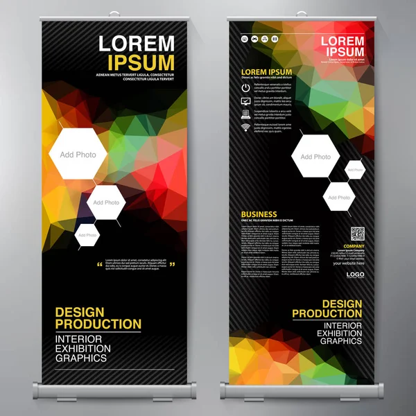 Los negocios se van. Standee Design. Plantilla de banner . — Vector de stock