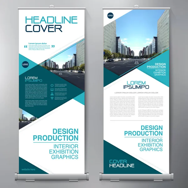 Los negocios se van. Standee Design. Plantilla de banner . — Vector de stock