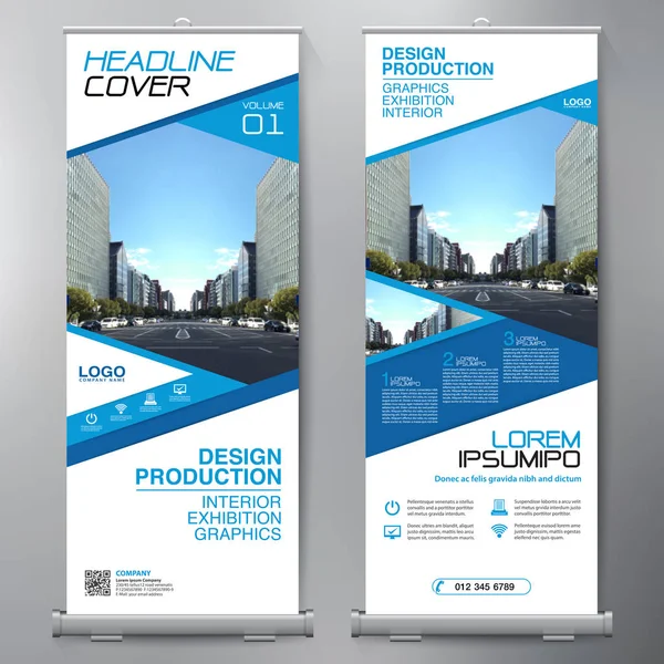 Los negocios se van. Standee Design. Plantilla de banner . — Vector de stock