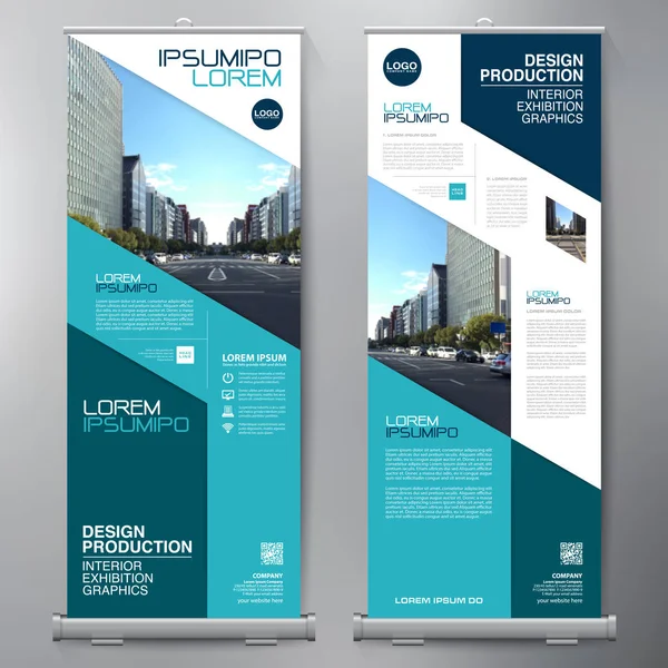 Los negocios se van. Standee Design. Plantilla de banner . — Vector de stock