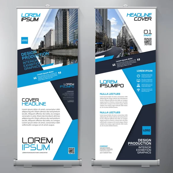 Los negocios se van. Standee Design. Plantilla de banner . — Vector de stock