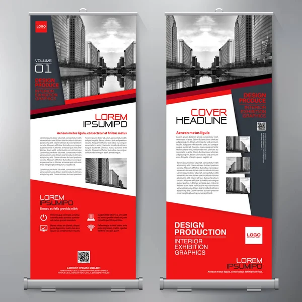 Business Roll Up. Projekt standee. Szablon transparent. — Wektor stockowy