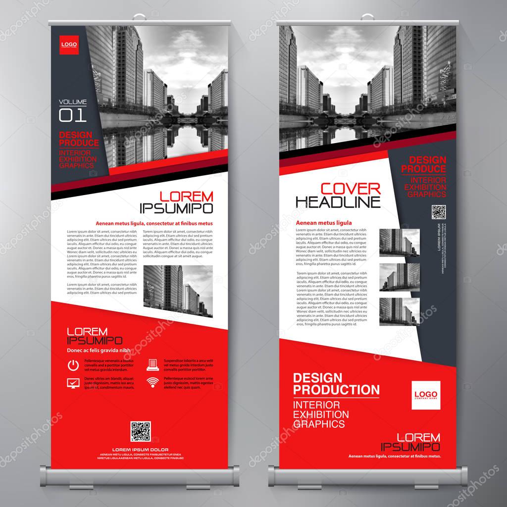 Business Roll Up. Standee Design. Banner Template. 