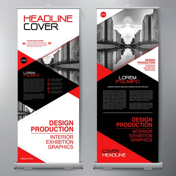 Los negocios se van. Standee Design. Plantilla de banner . — Vector de stock