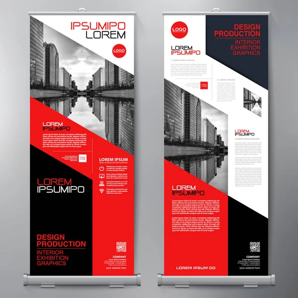 Los negocios se van. Standee Design. Plantilla de banner . — Vector de stock