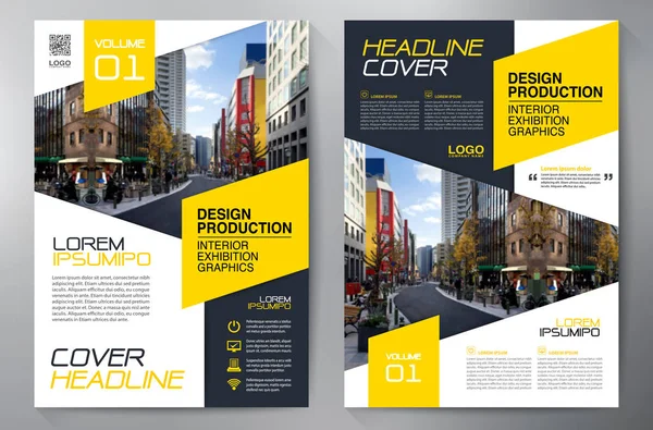 Zakelijke brochure folder-ontwerpsjabloon a4. — Stockvector