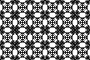 Arabesk. Vintage soyut çiçek seamless modeli.