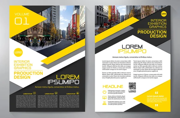 Zakelijke brochure folder-ontwerpsjabloon a4. — Stockvector