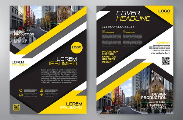 Zakelijke brochure folder-ontwerpsjabloon a4. — Stockvector