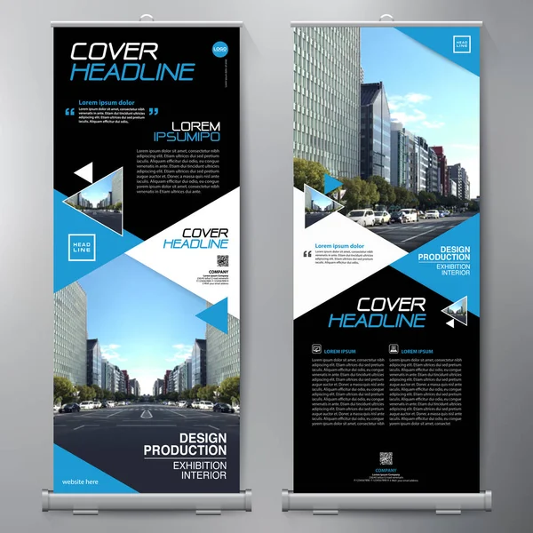 Los negocios se van. Standee Design. Plantilla de banner . — Vector de stock